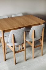 Комплект мебели: прямоугольный стол 120*80, 4 мягких стула — изображение 2