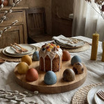 Пасхальная подставка для яиц и кулича — изображение 2