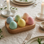 Подставка для яиц из дуба