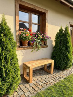 Лавка уличная дубовая