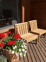 Кресло уличное дубовое — изображение 2