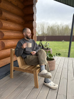 Кресло уличное дубовое — изображение 5